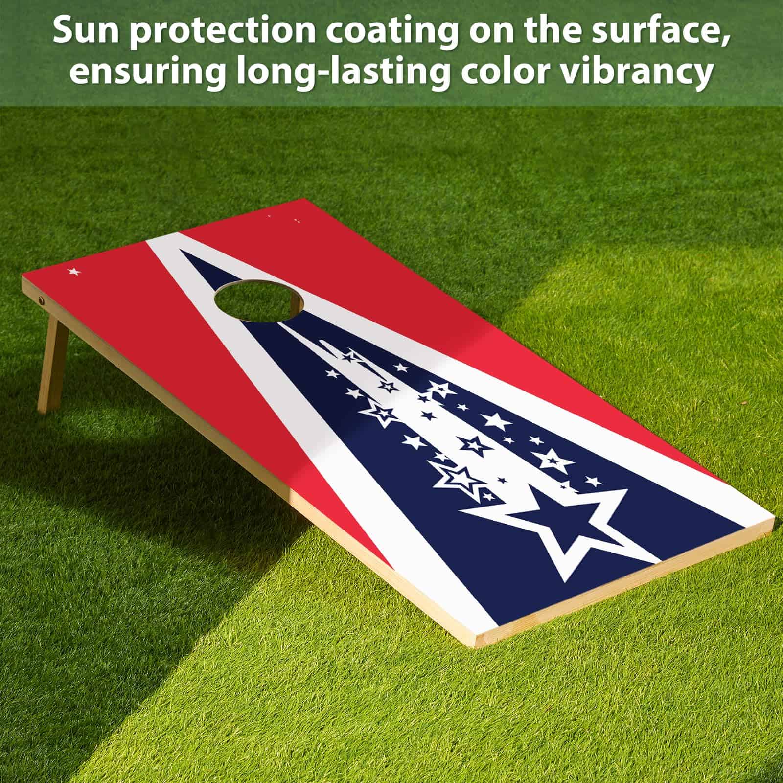 Juego de tablero de maíz portátil SORULLEY, -Rústico 3x2 - Imagen 7