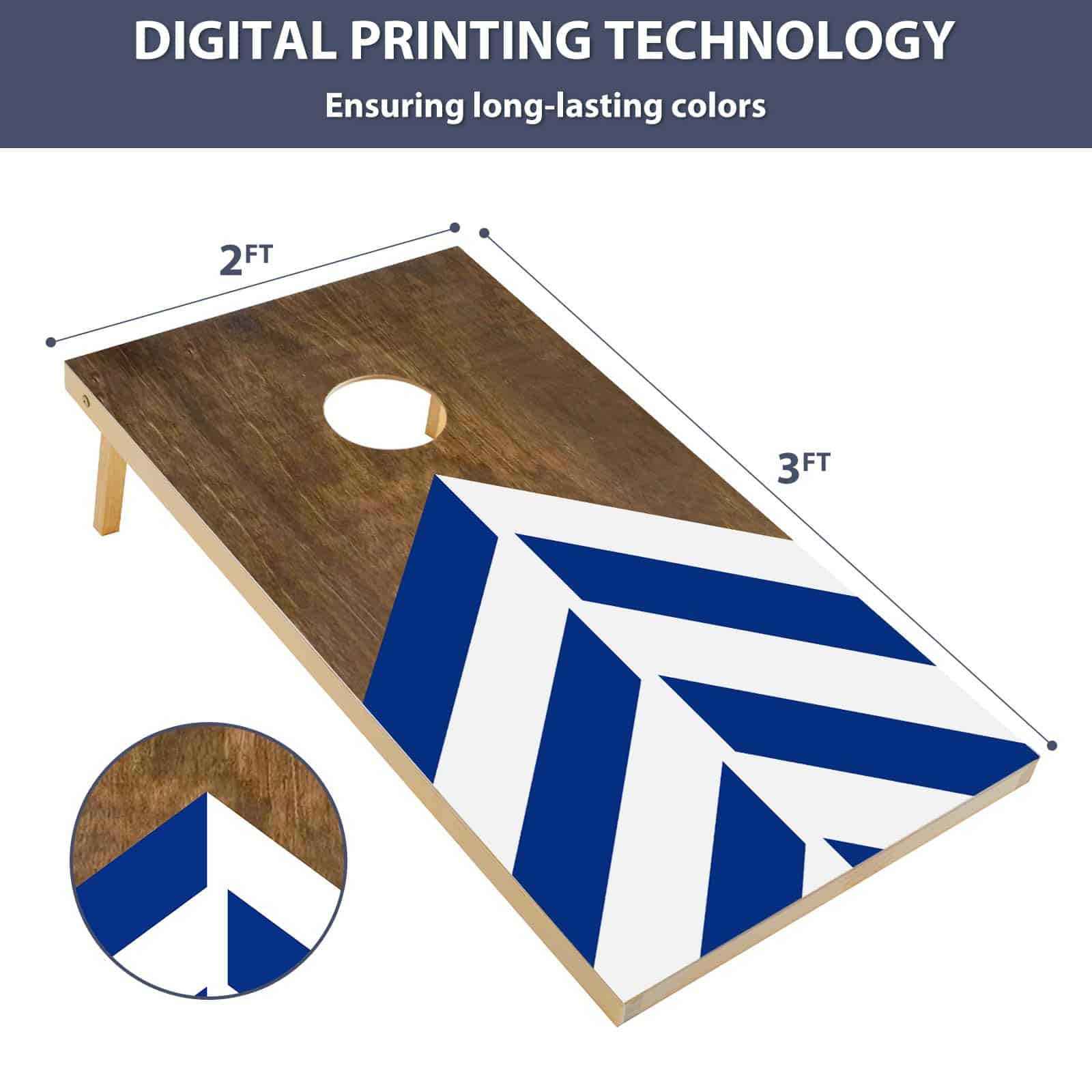 SORULLEY Juego de Tablero de Cornhole Portátil, Juego de - Imagen 6