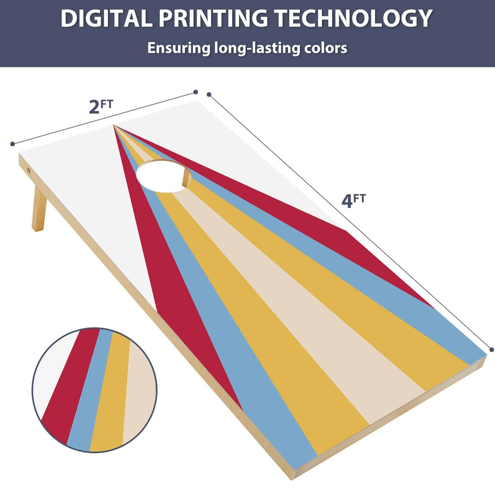 Juego de tablero de Cornhole portátil SORULLEY, Juegos de - Imagen 6