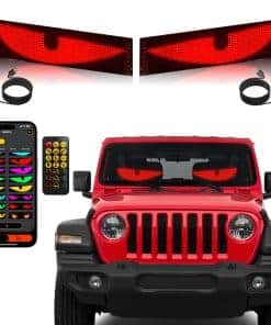 2PCS 23.4in*4.73in Luz de Ojos del Diablo para Parabrisas,