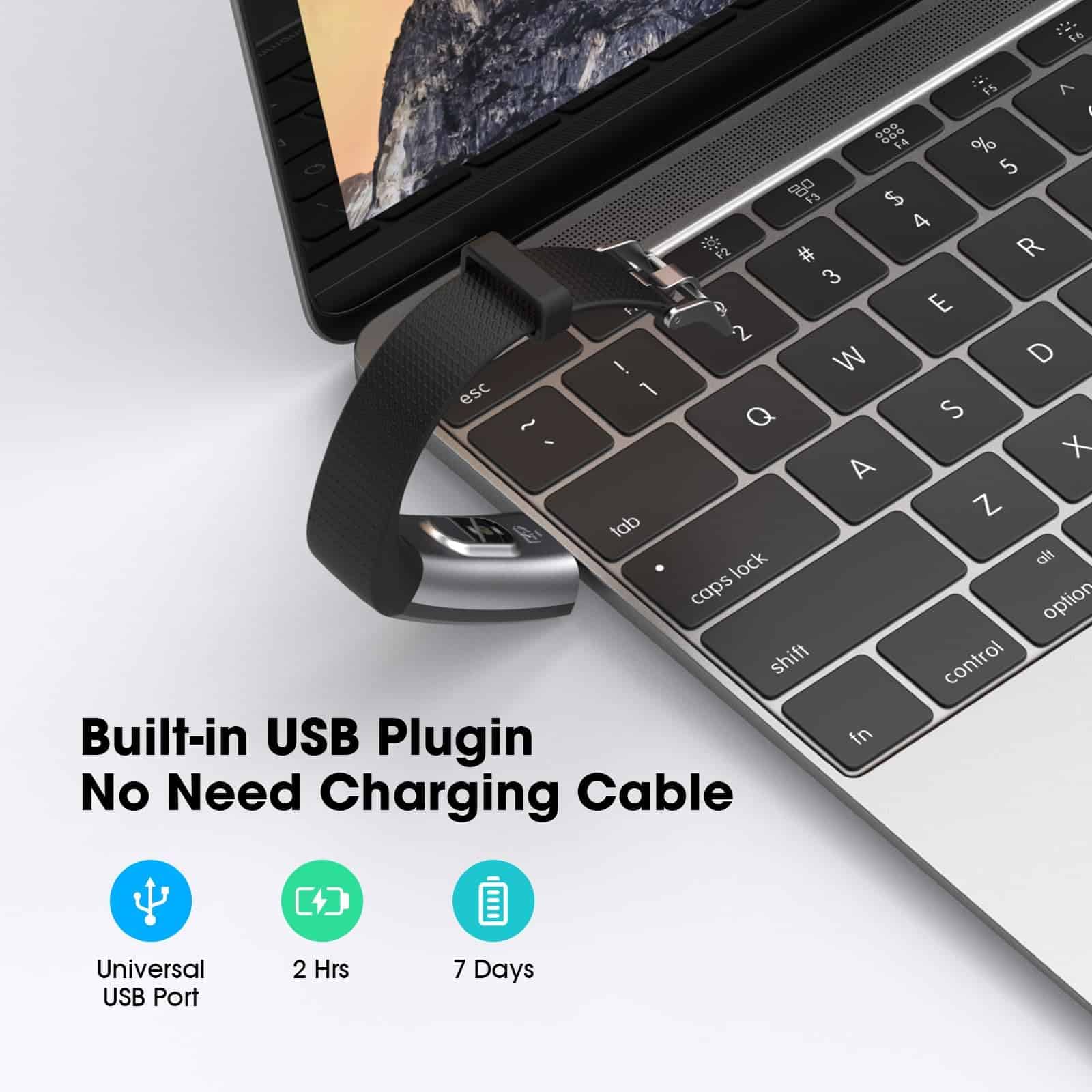 Rastreador de fitness EURANS con monitor de ritmo cardíaco, - Imagen 7