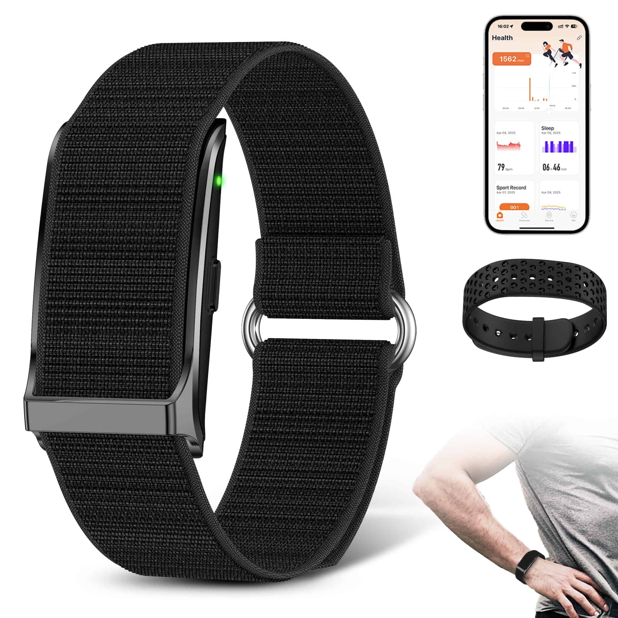 Brazalete inteligente de salud Hadrono, rastreador de