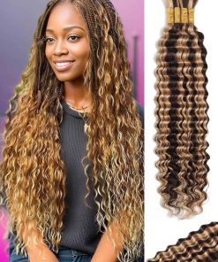 KULYMUWIG Cabello de Trenzado Humano Ombre 18 Pulgadas 100