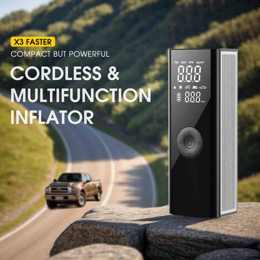 Inflador de llantas portátil - Compresor de aire portátil - Imagen 4
