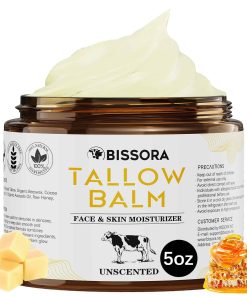 Bissora Beef Tallow for Skin, Organic Grass-Fed Beef Tallow