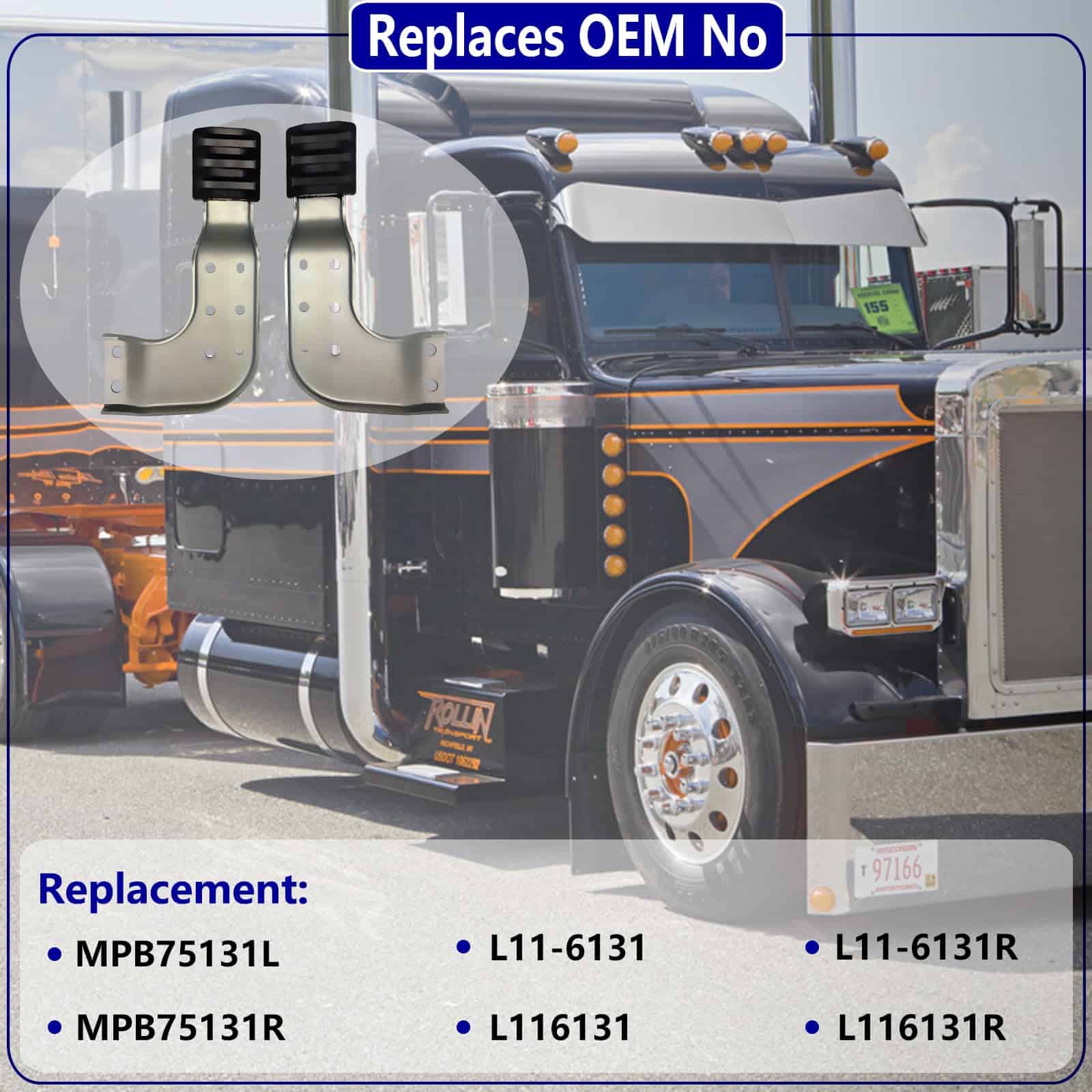 Soporte de Capó Izquierdo y Derecho para Peterbilt 389 131 - Imagen 7