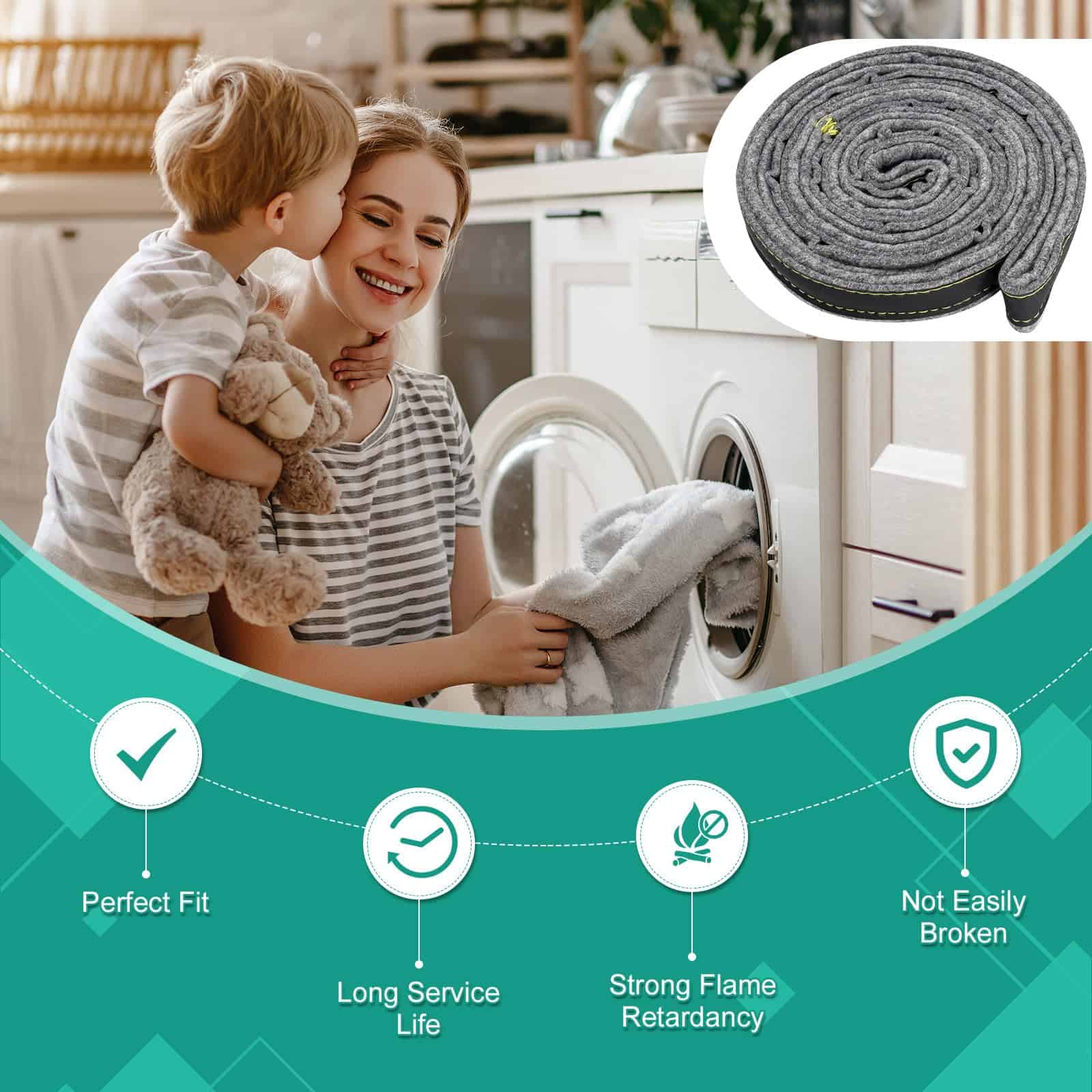 280140 Sello de Fieltro de Tambor Secador para Secadoras - Imagen 8