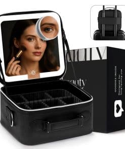 BeautyOnBoard Estuche de Maquillaje de Viaje con Espejo