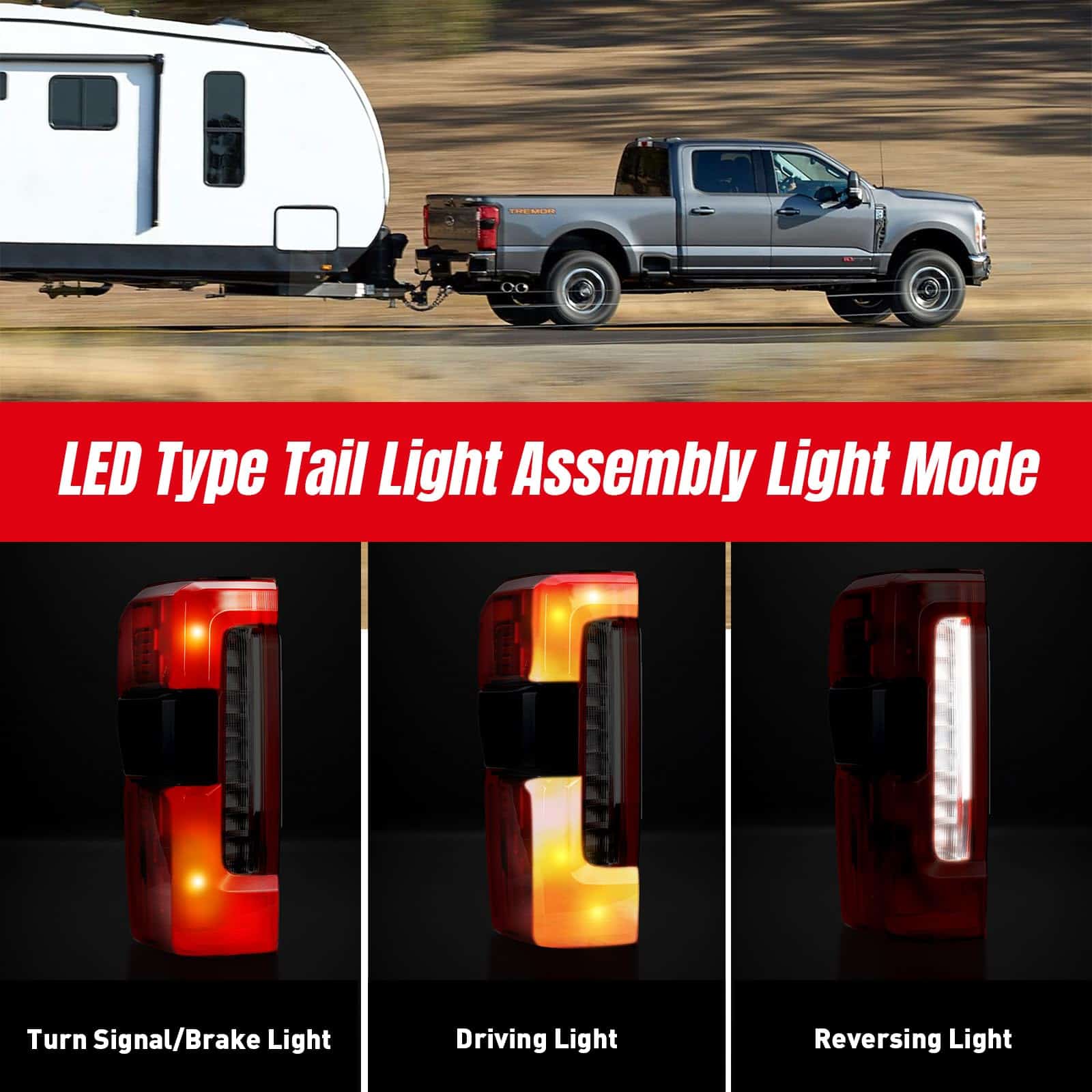 Yitrust PC3Z13405B Luz Trasera LED con Ángulo Muerto - Imagen 4