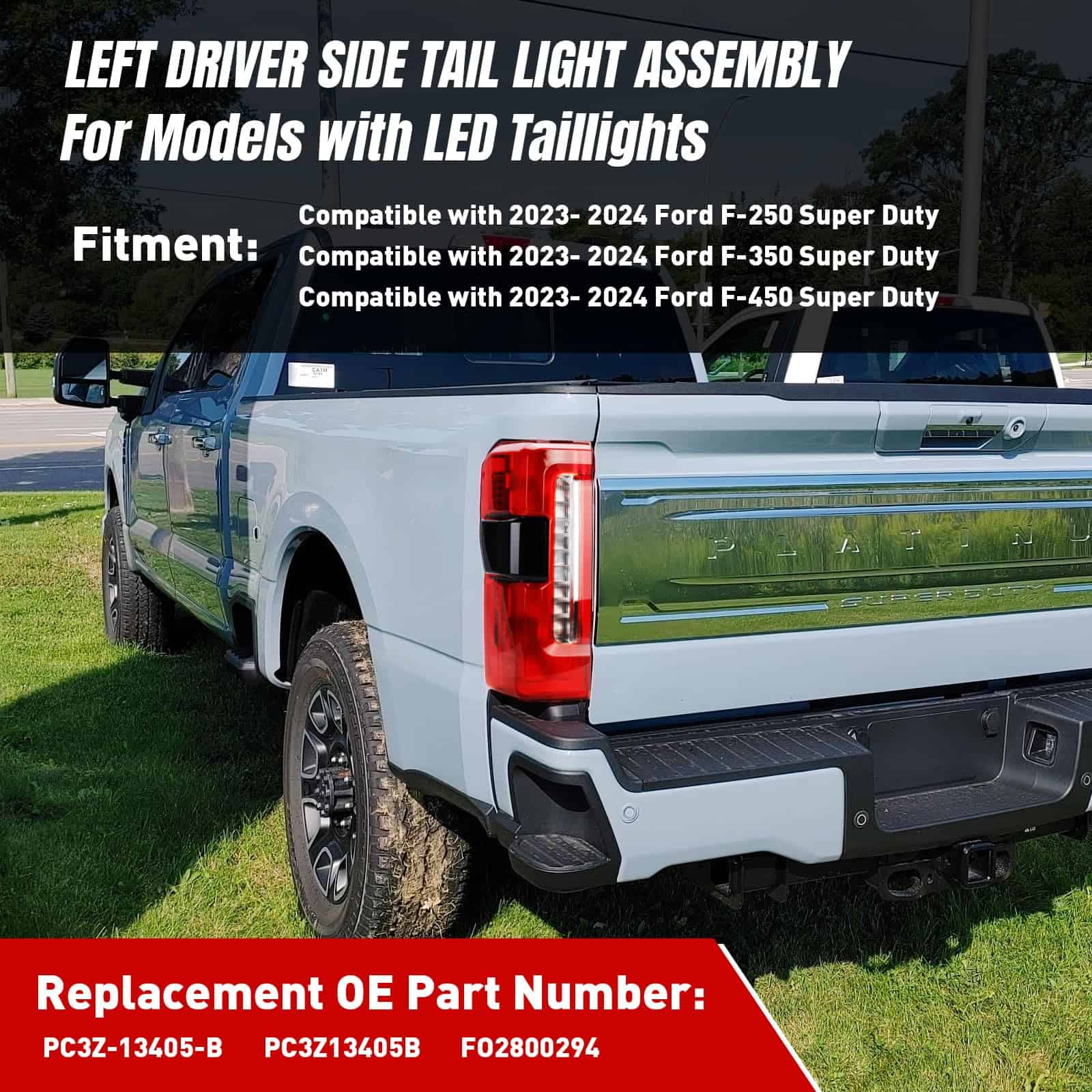 Yitrust PC3Z13405B Luz Trasera LED con Ángulo Muerto - Imagen 3