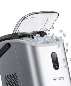 Máquina de Hielo ecozy Nugget con Asa, Hielo de Pebble en 5