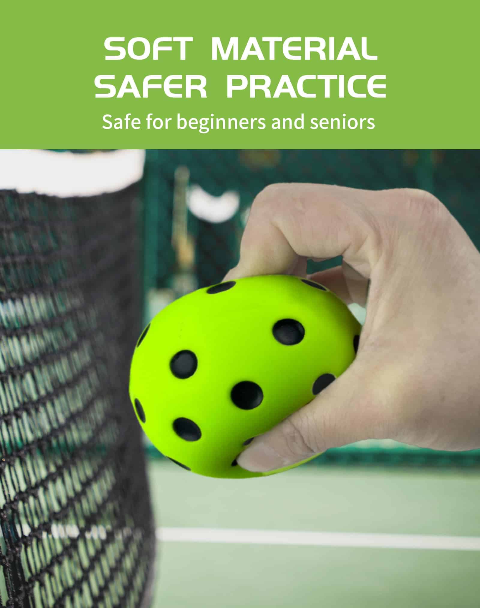 Paquete de 12 Pelotas de Pickleball de Espuma Tarutaru - - Imagen 4