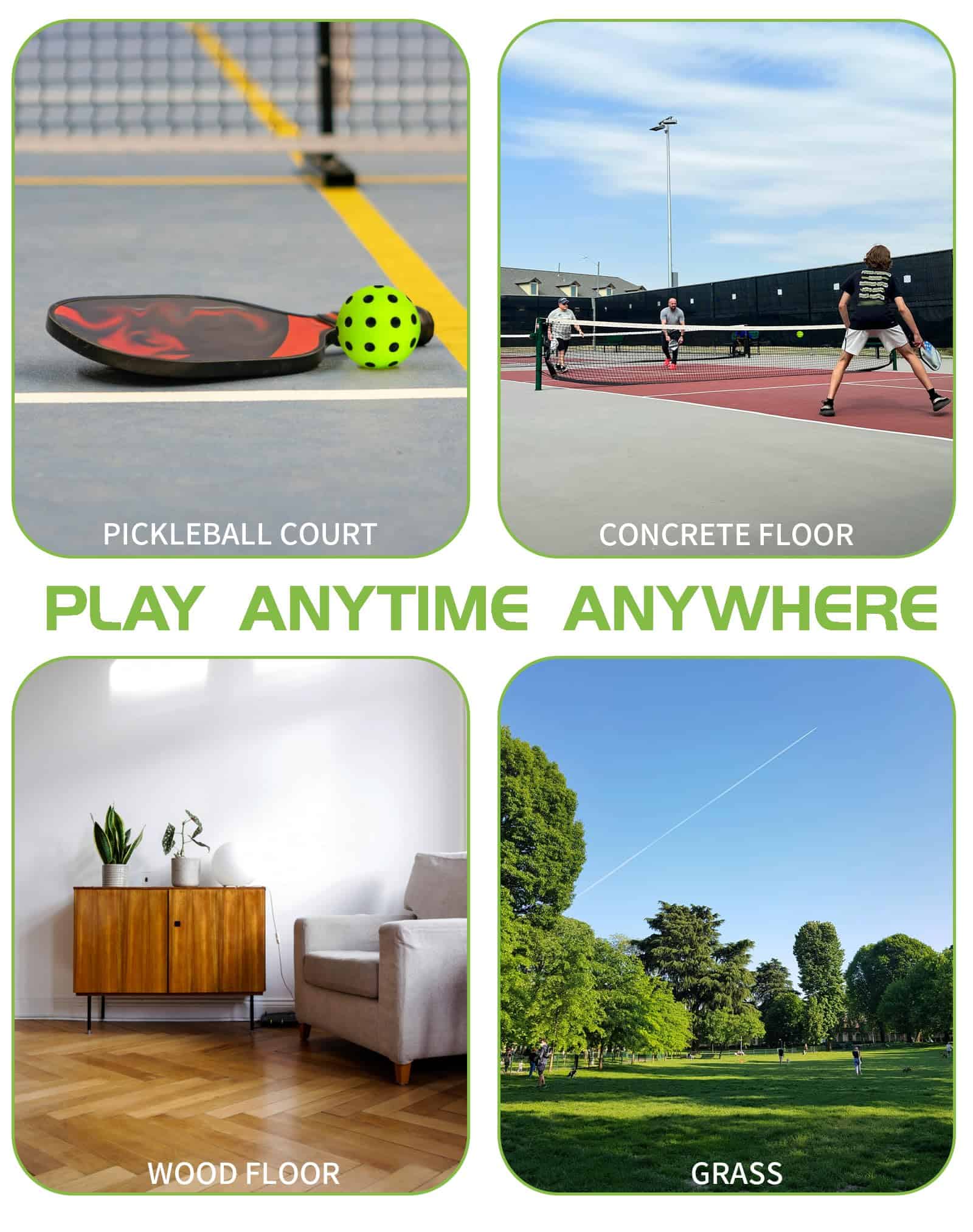 Paquete de 12 Pelotas de Pickleball de Espuma Tarutaru - - Imagen 6