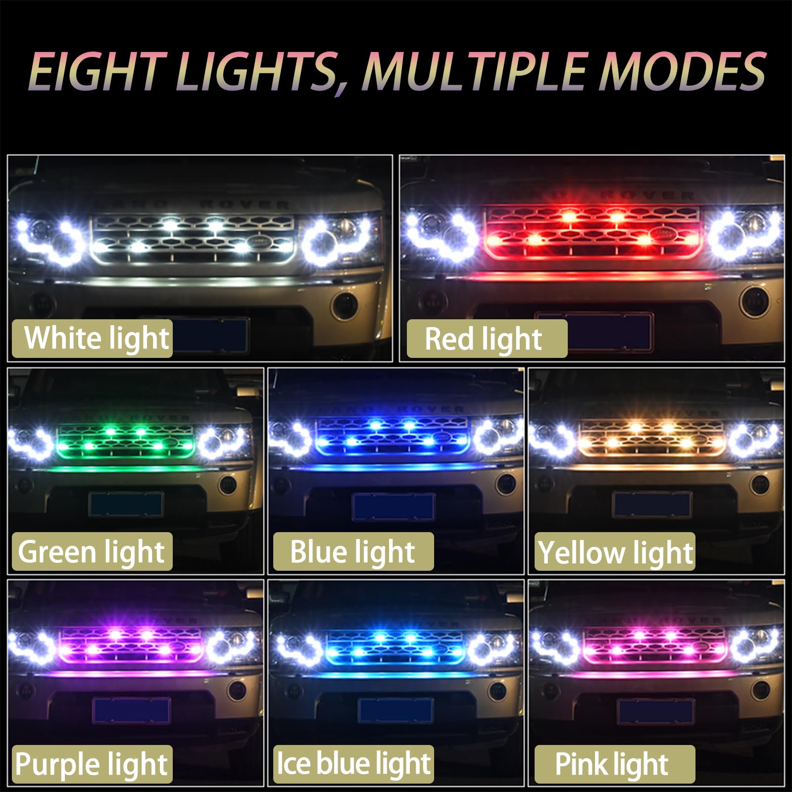 8PCS Luces Estroboscópicas LED Inalámbricas con Control - Imagen 4