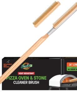 Cepillo para Horno de Pizza SCRUBIT de 26" con Raspador,