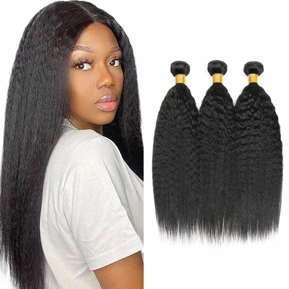Paquetes de Cabello Humano de 18 20 22 Pulgadas Yaki