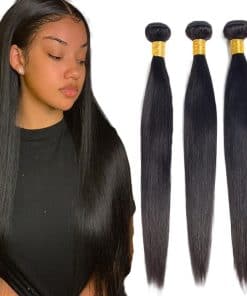 Paquetes de Cabello Humano de Extensiones Rectas 22 24 26