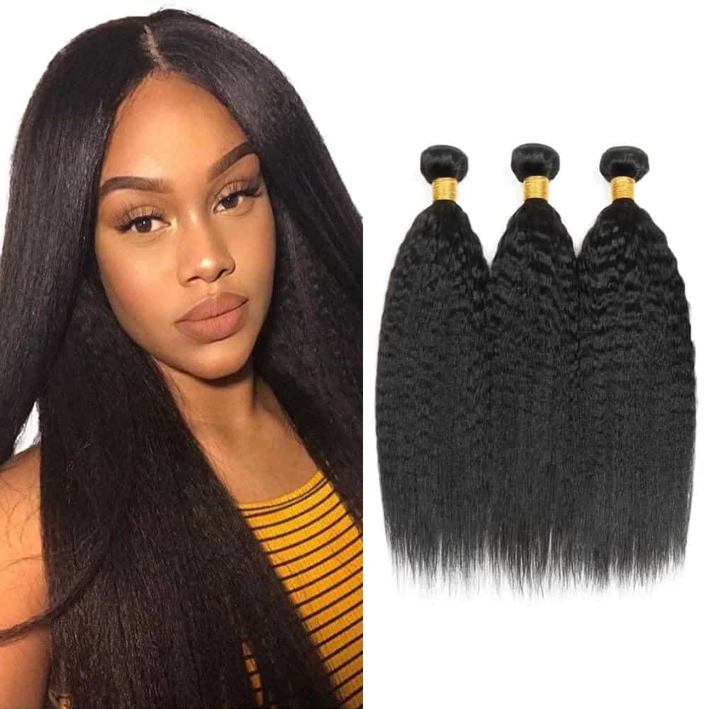 Paquetes de Cabello Humano Yaki Straight 22 24 26 Pulgadas