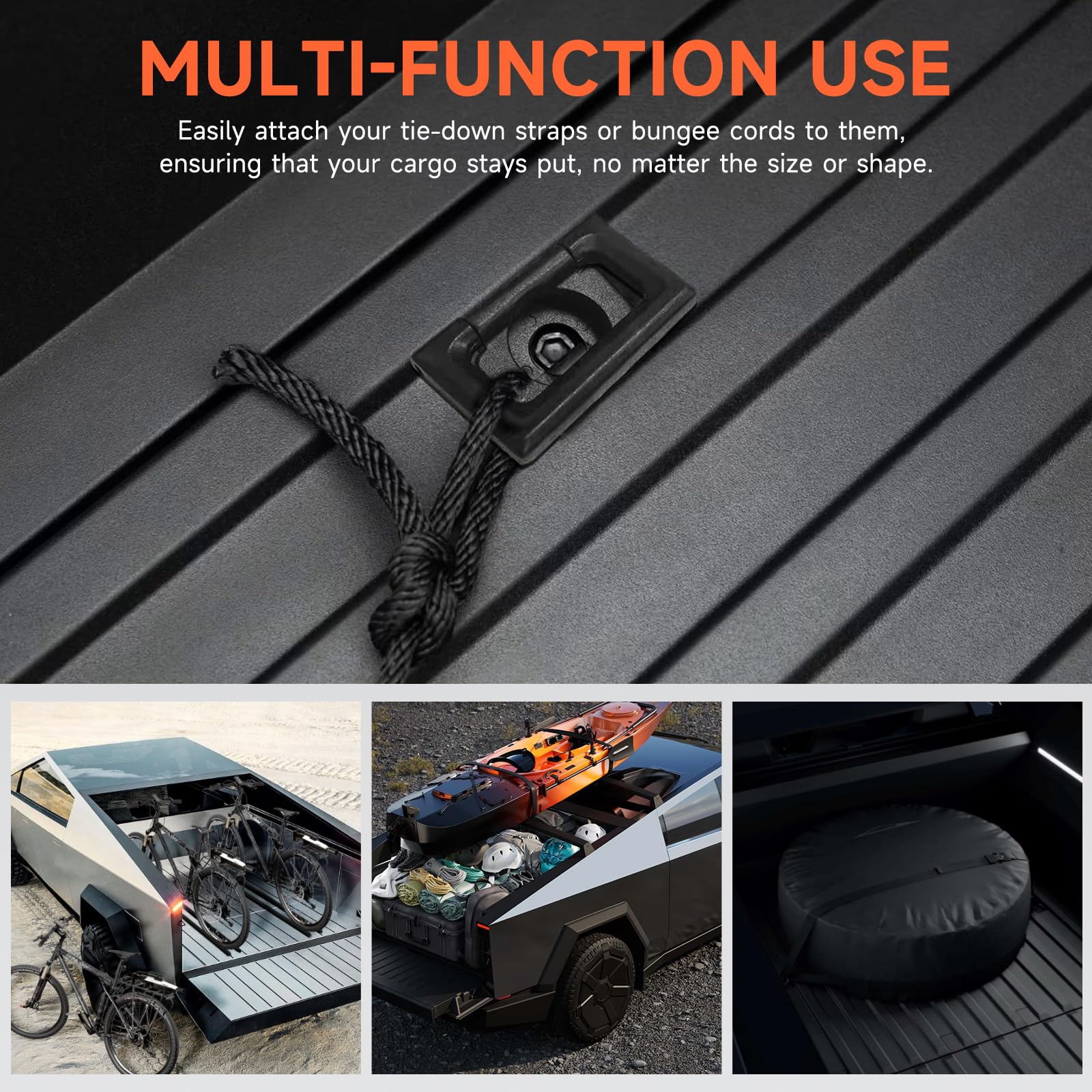 4PCS D-Rings Tie Down Compatible with 2023 2024 2025 Tesla - Imagen 6