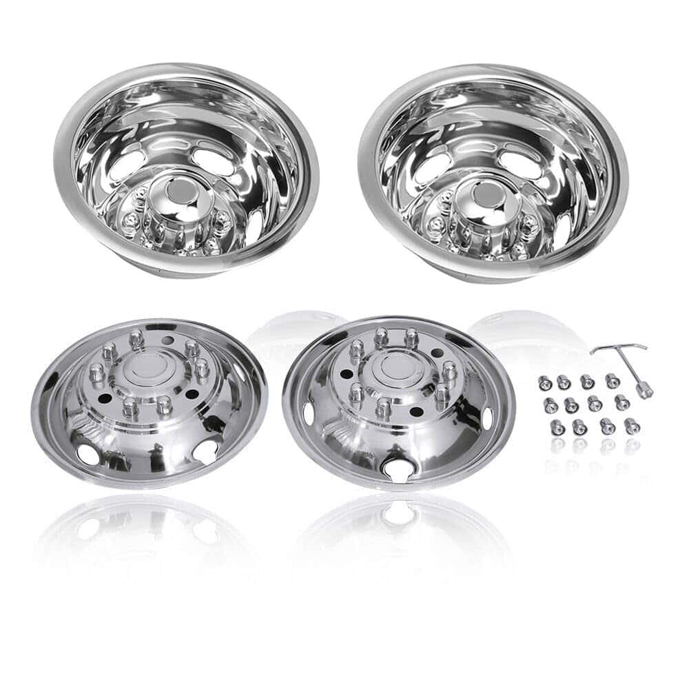 4pcs 19.5" Simuladores de Rueda de Acero Inoxidable 304L - Imagen 4