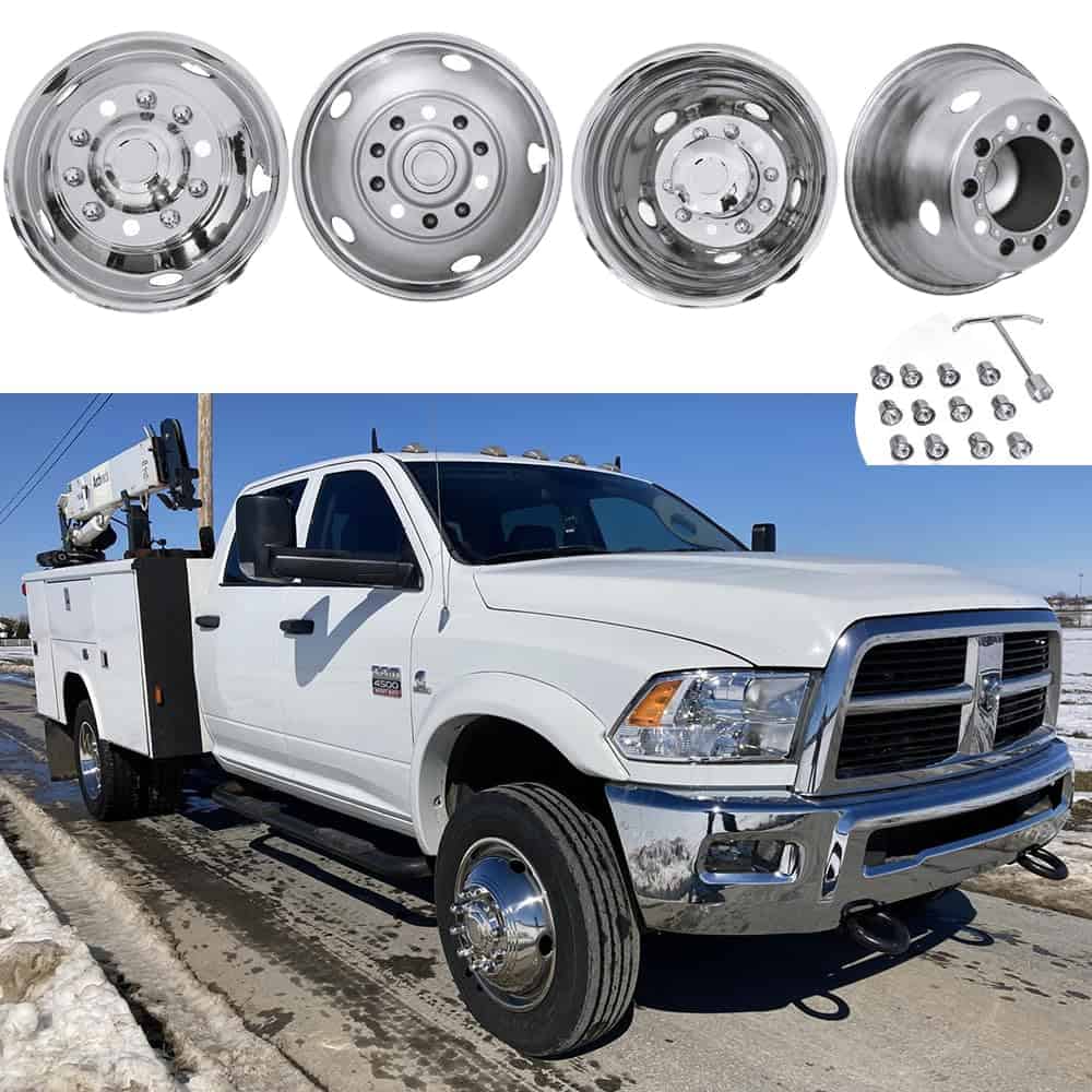 4pcs 19.5" Simuladores de Rueda de Acero Inoxidable 304L - Imagen 3