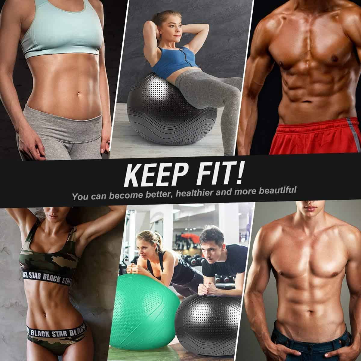 Pelota de Yoga Gruper, Bola de Ejercicio Extra Gruesa de - Imagen 8