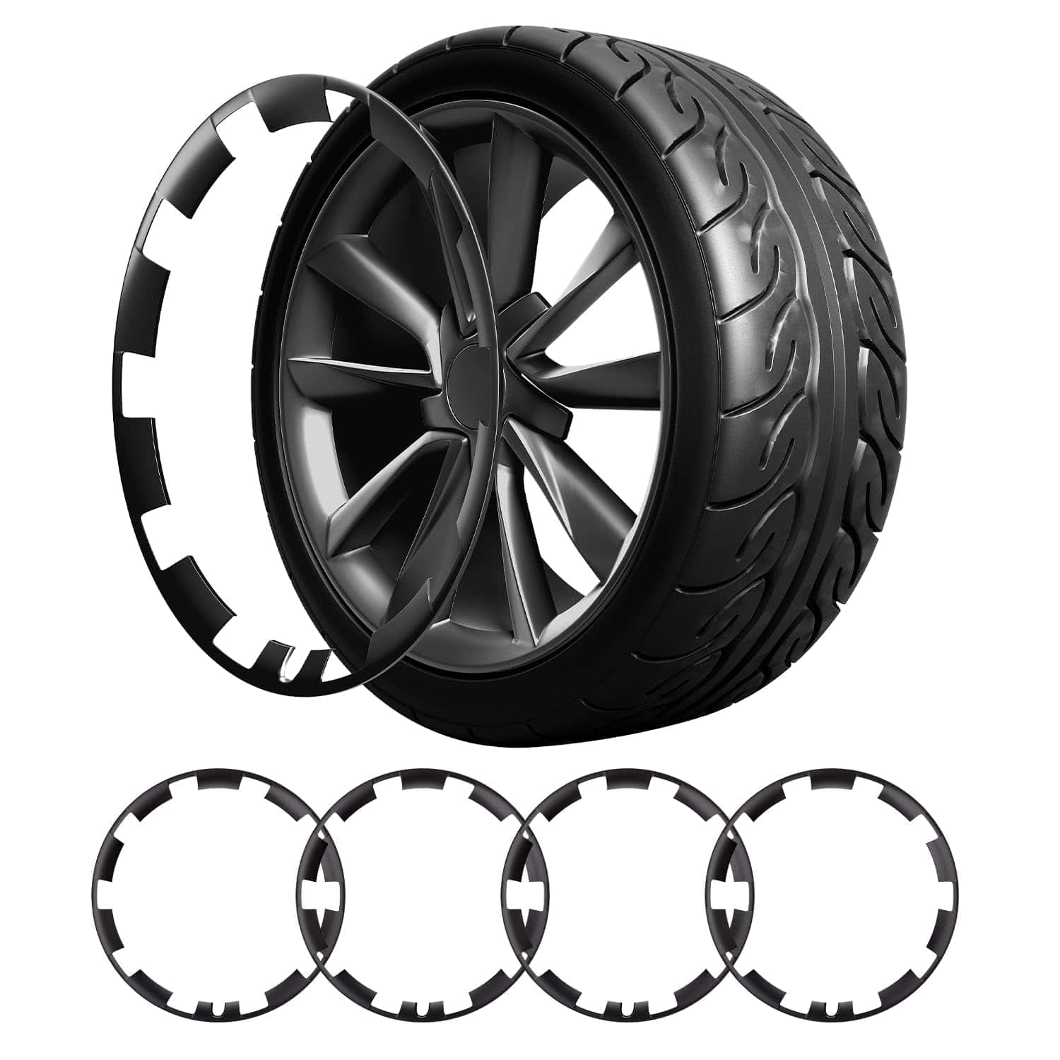 Protector de Llanta de Rin de 21 Pulgadas para Tesla Model