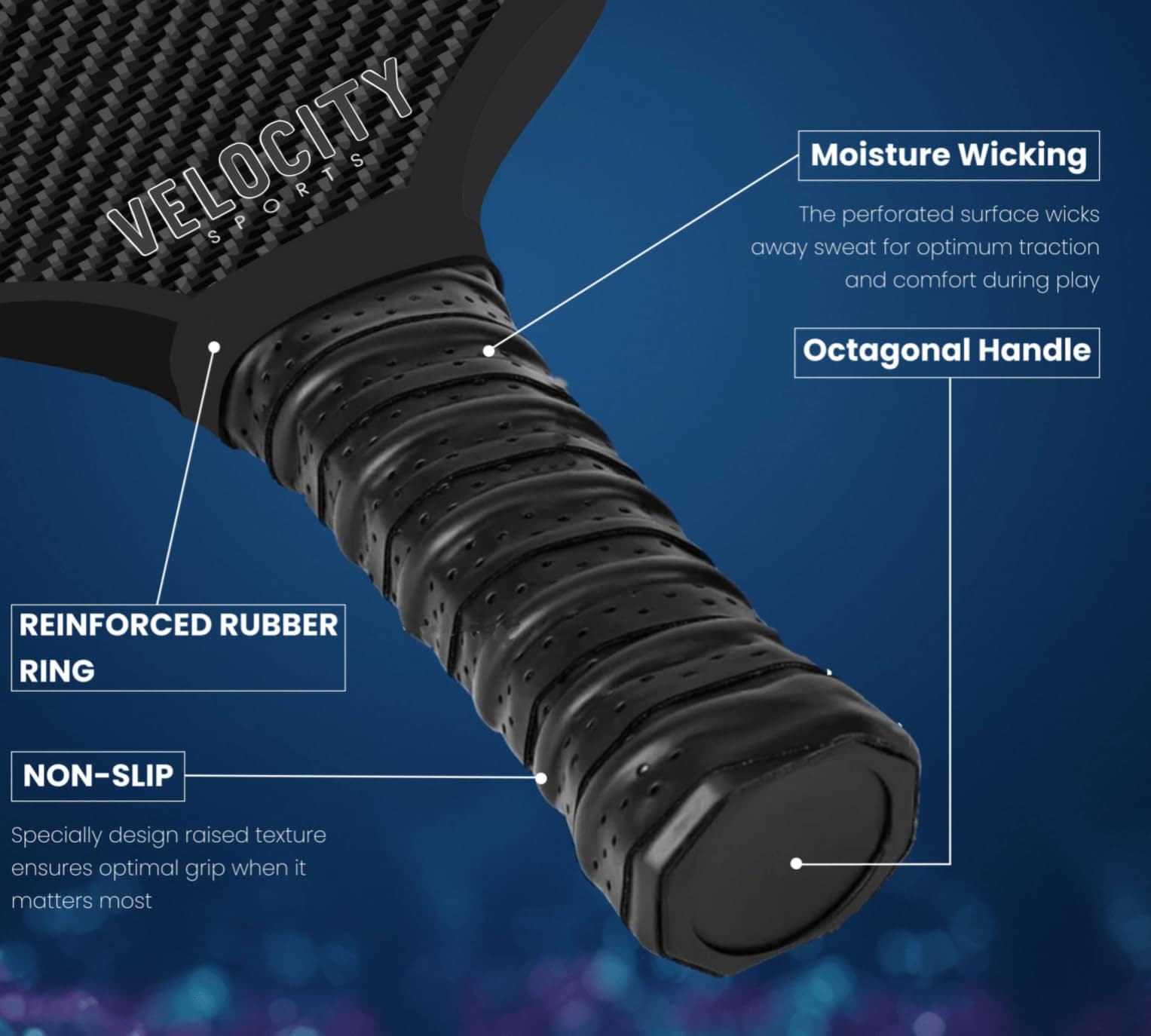 Set de Paletas de Pickleball VELOCITY SPORTS, 2 Paletas de - Imagen 7