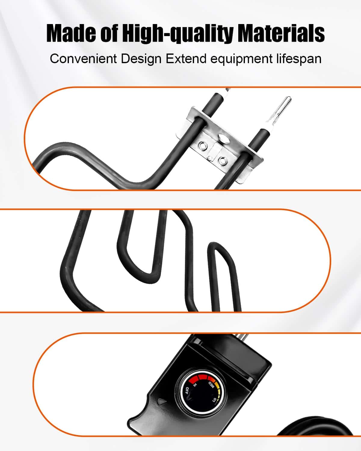 Elemento de Calefacción Eléctrico de 1400 W para Smokers y - Imagen 7