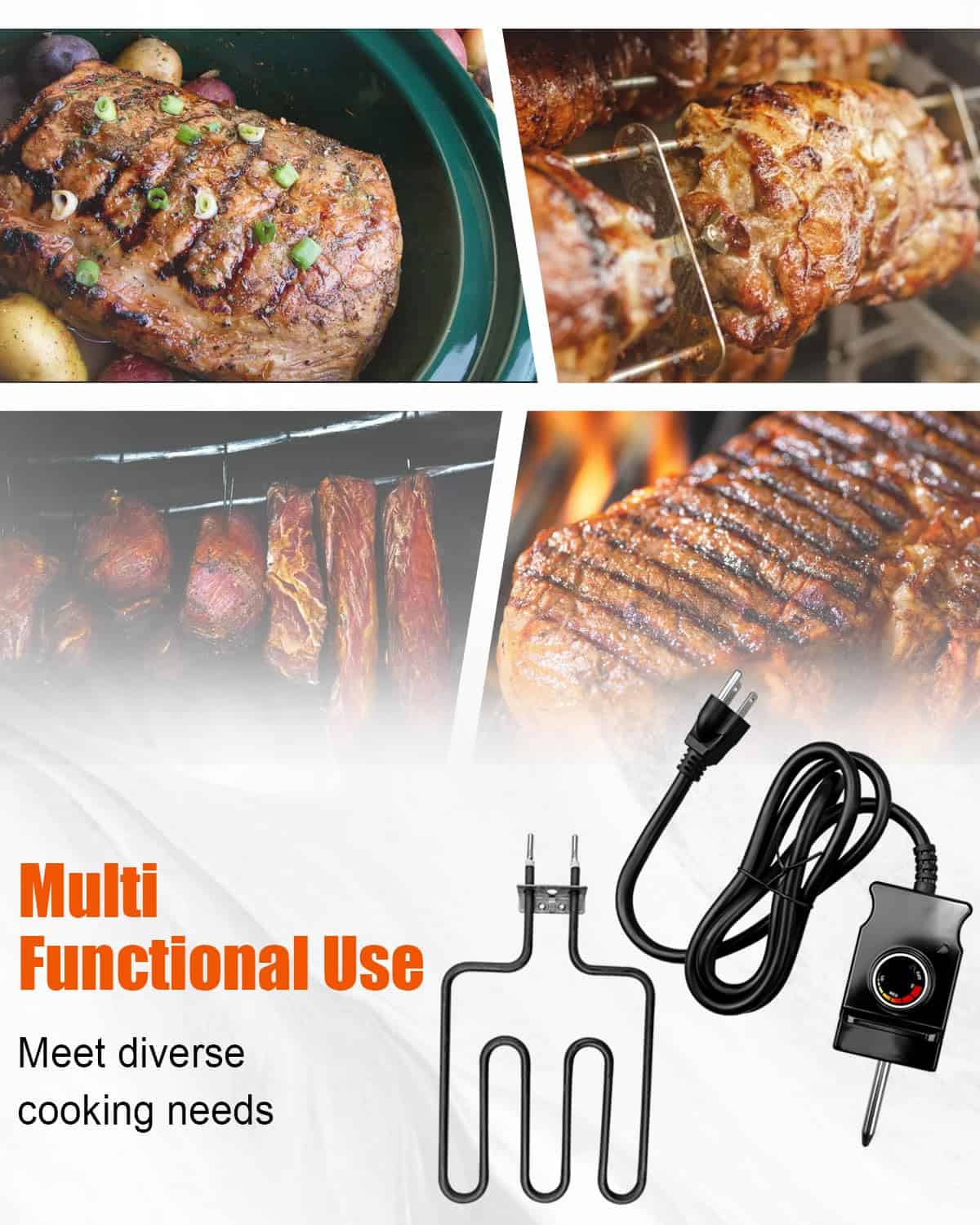 Elemento de Calefacción Eléctrico de 1400 W para Smokers y - Imagen 6