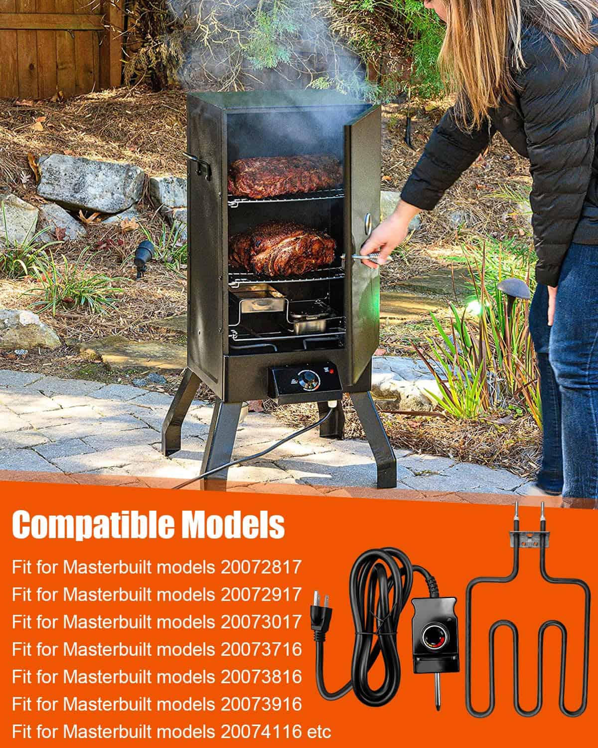 Elemento de Calefacción Eléctrico de 1400 W para Smokers y - Imagen 3