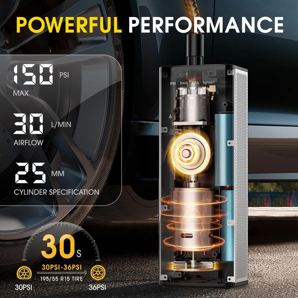 Inflador de neumáticos Compresor de aire -, pelotas - Imagen 4