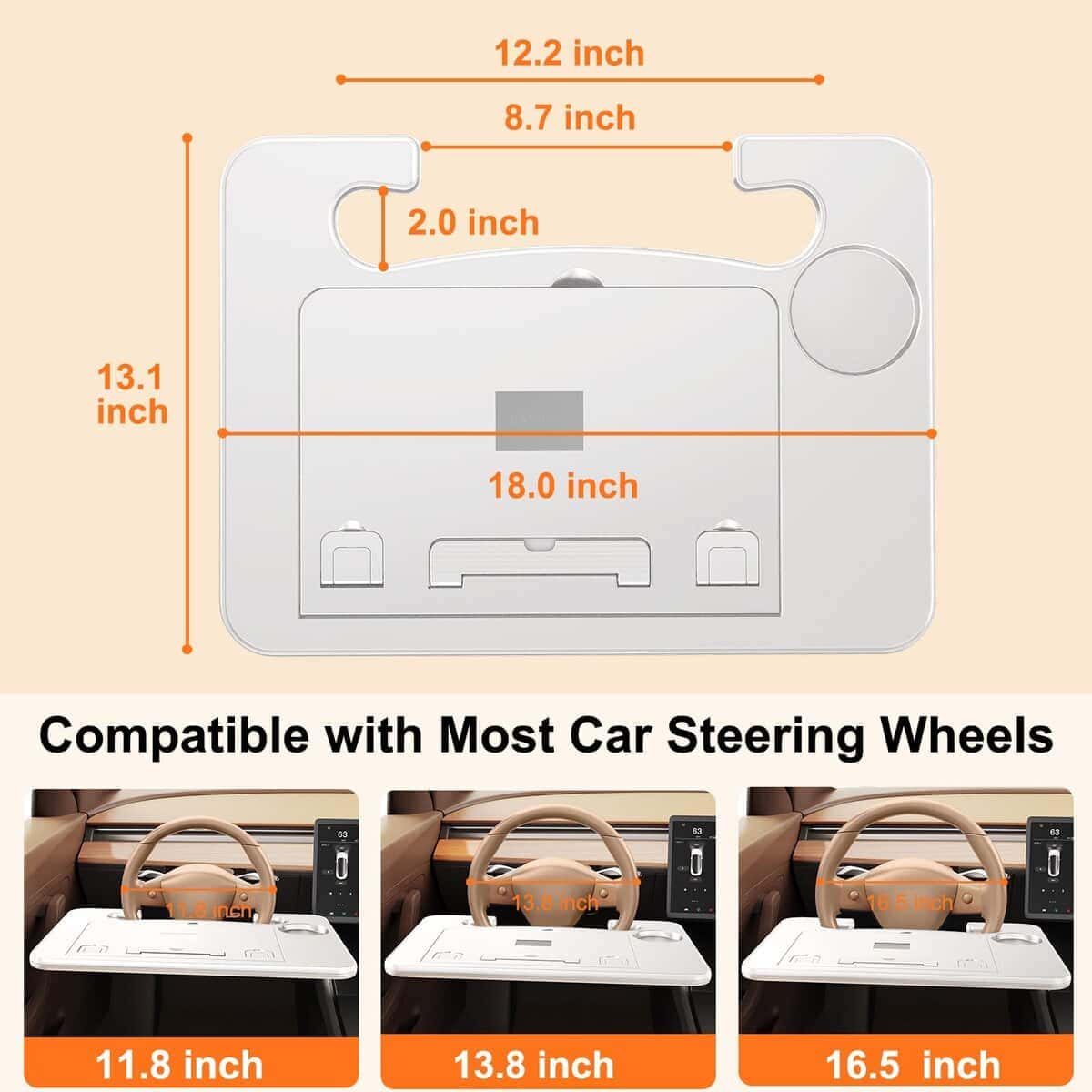 Bandea de escritorio ajustable en ángulo para volante de - Imagen 5