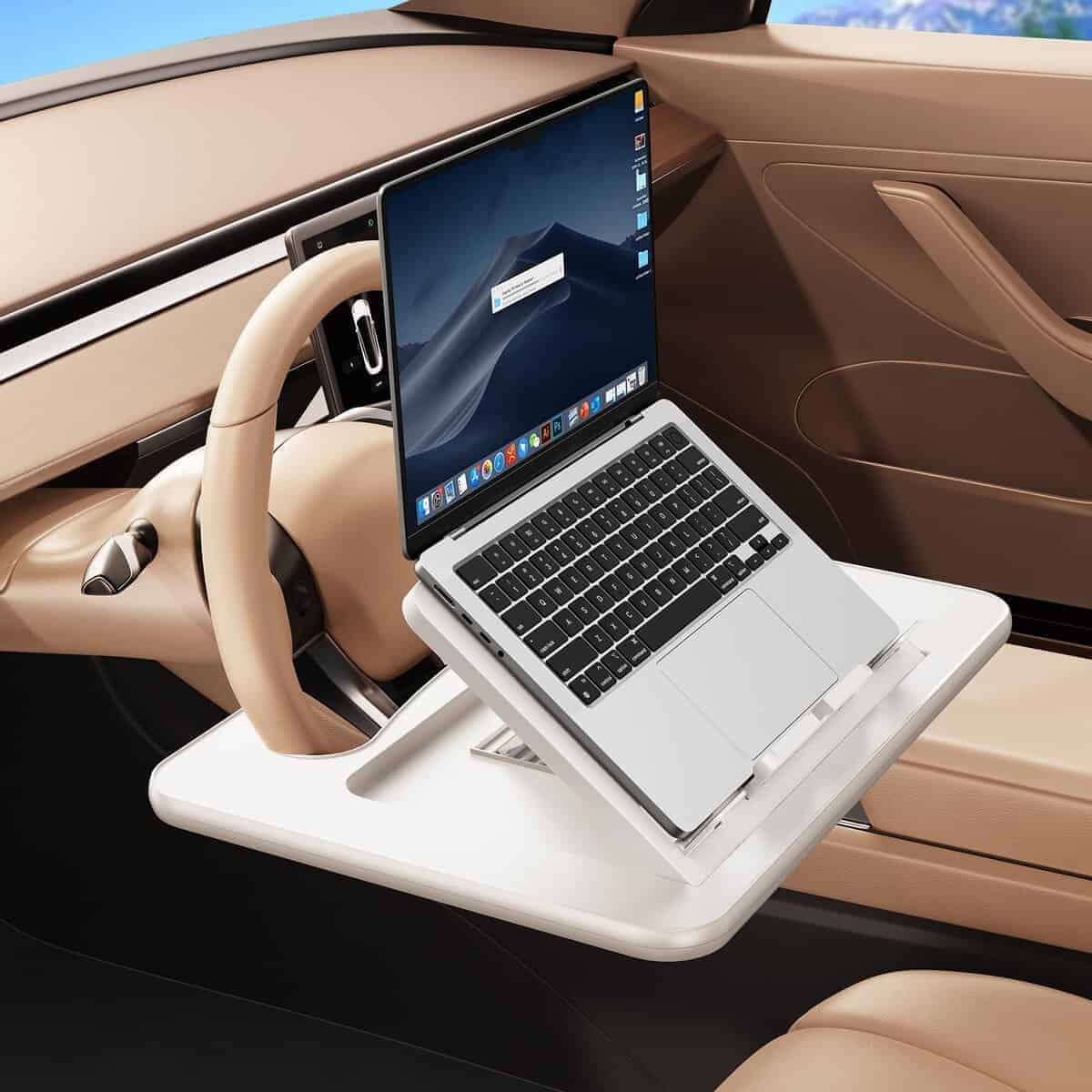 Bandea de escritorio ajustable en ángulo para volante de