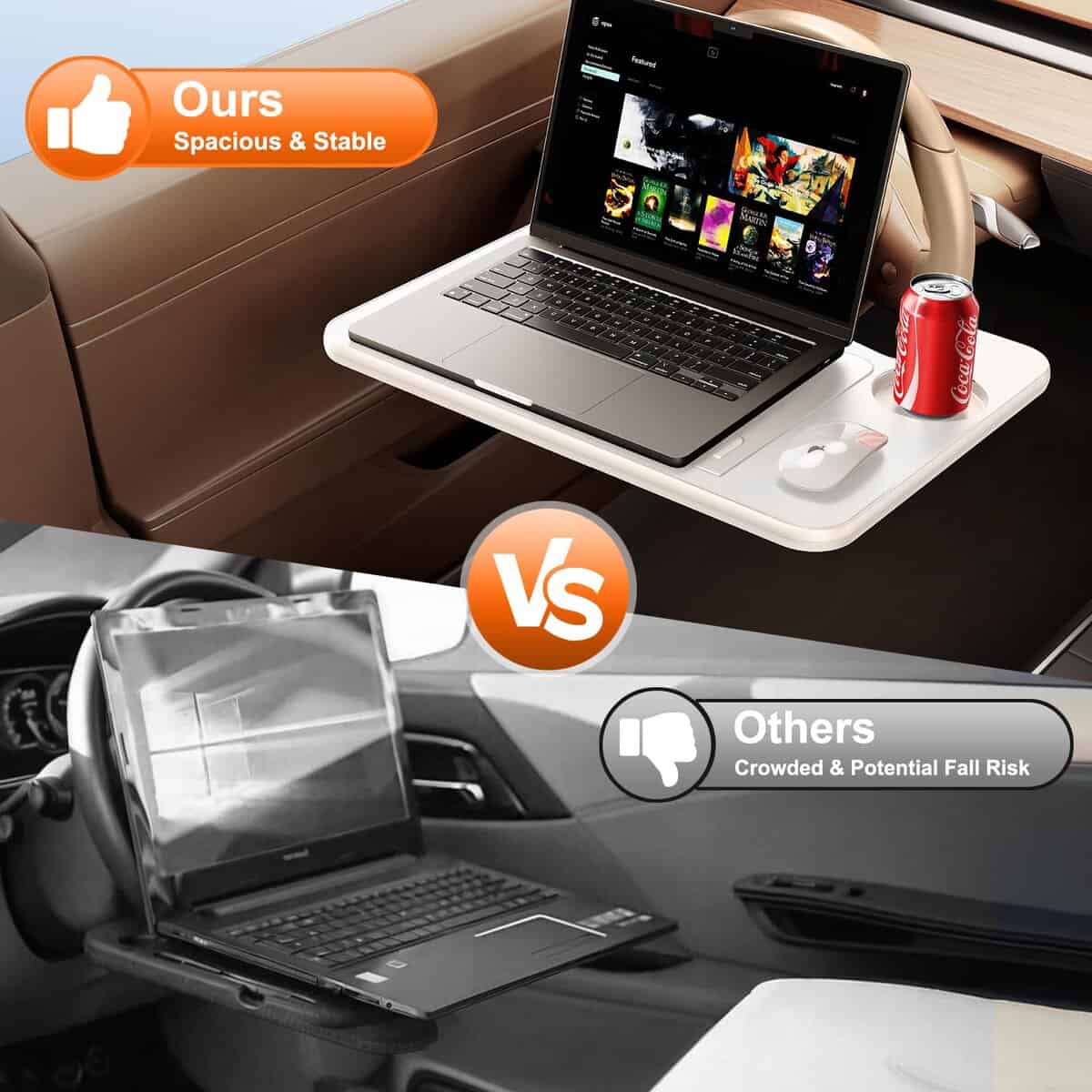 Bandea de escritorio ajustable en ángulo para volante de - Imagen 6