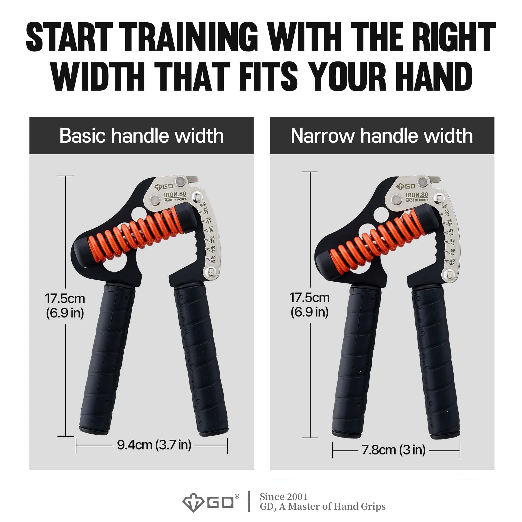 GD IRON GRIP Fortalecedor de agarre ajustable Entrenador de - Imagen 5