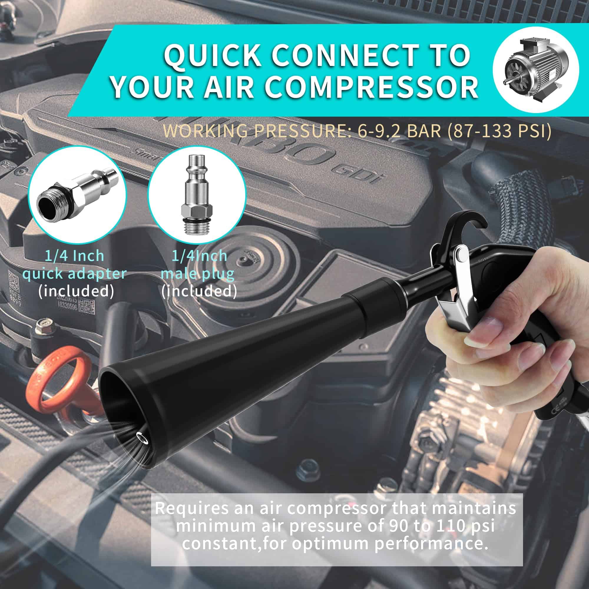 Pistola de Limpieza en Seco para Autos GOCCIDA, Pistola de - Imagen 4