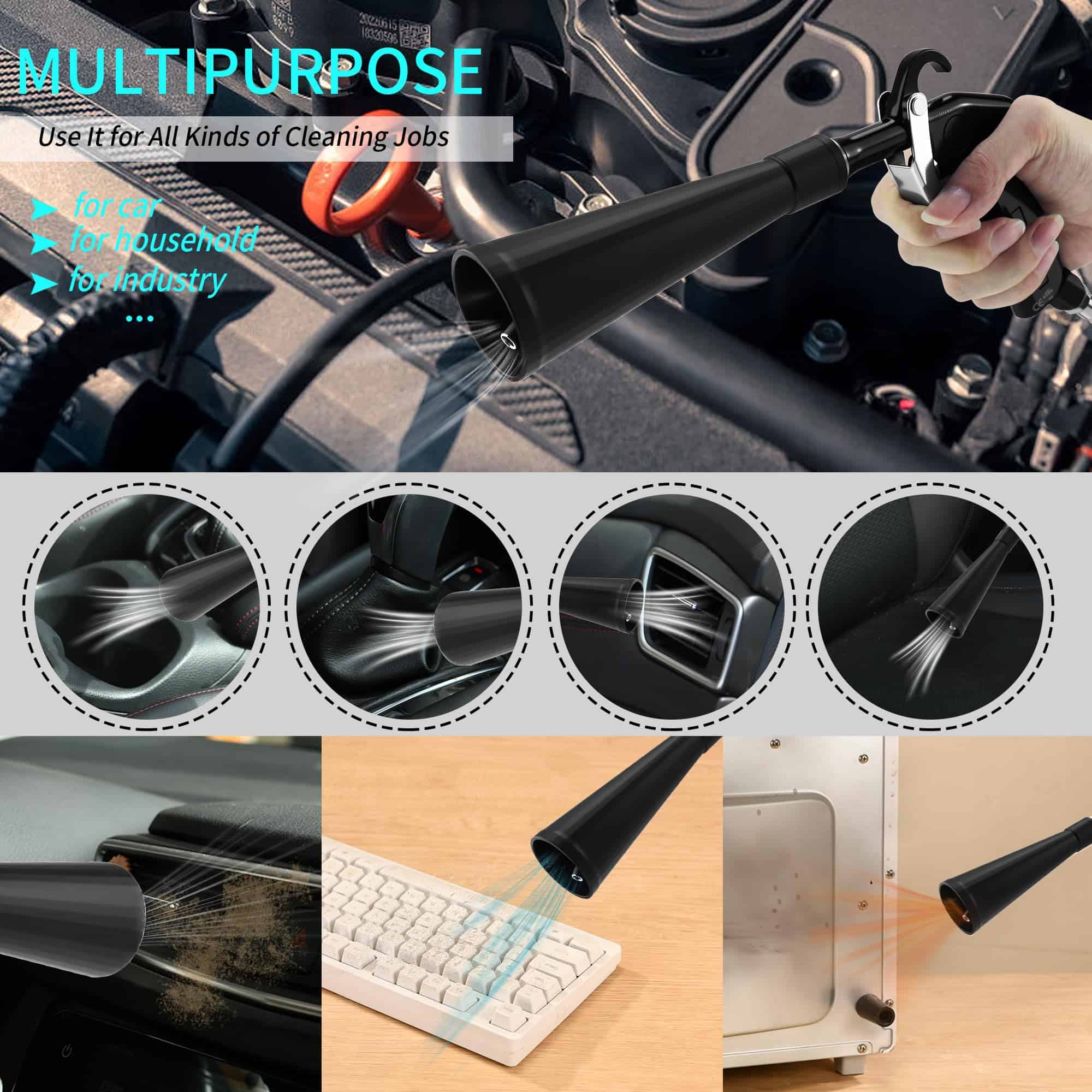 Pistola de Limpieza en Seco para Autos GOCCIDA, Pistola de - Imagen 6