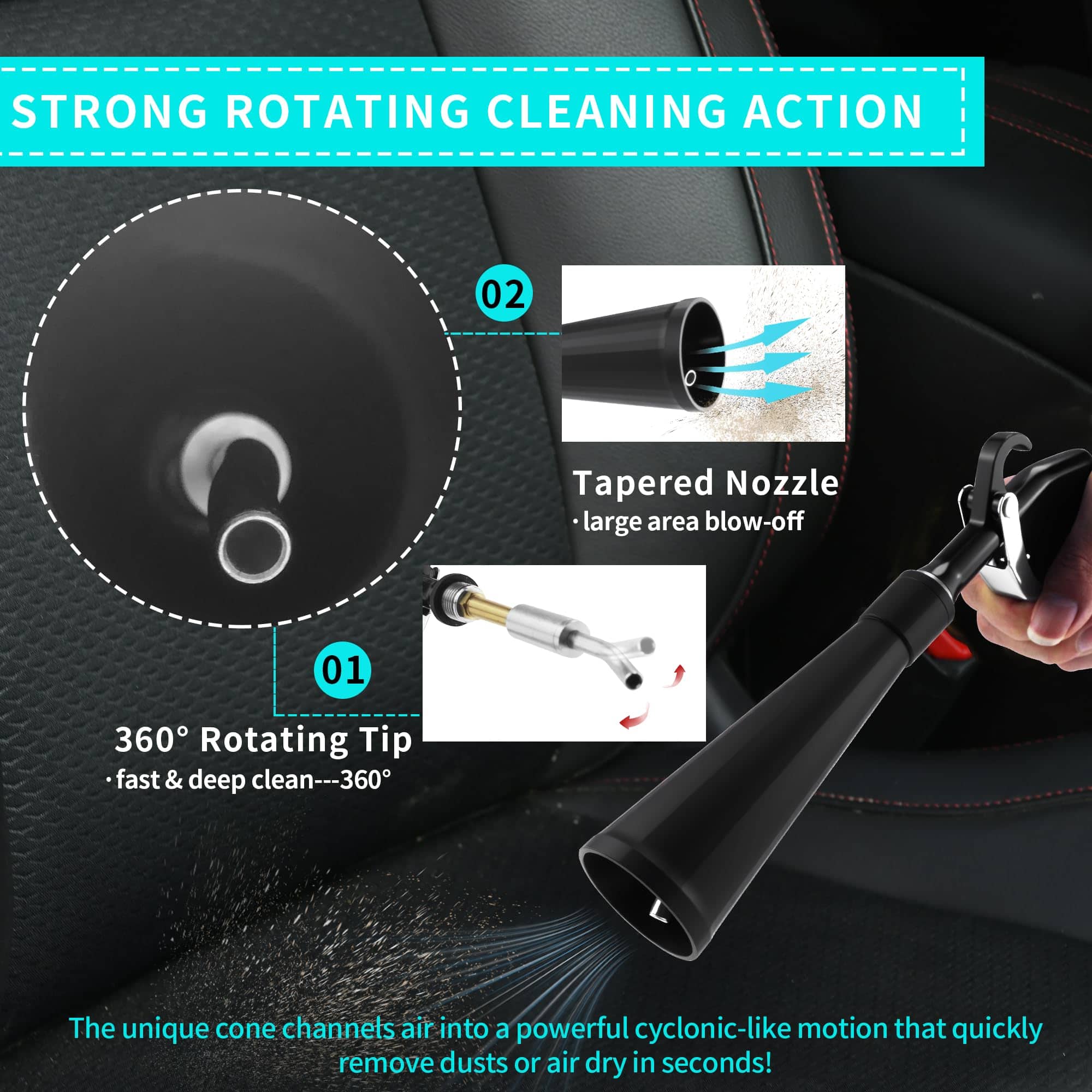 Pistola de Limpieza en Seco para Autos GOCCIDA, Pistola de - Imagen 5
