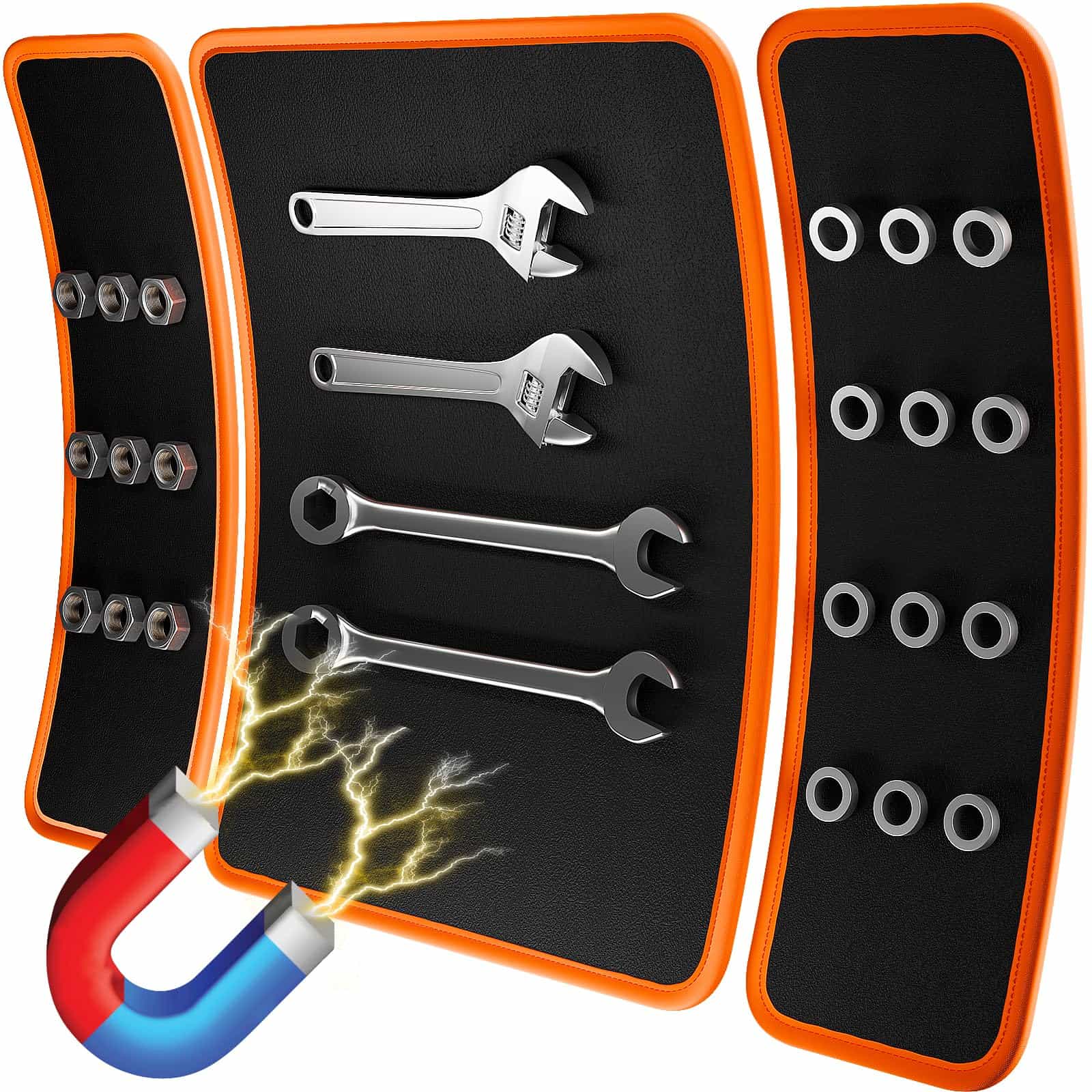 Tapete magnético de herramientas para tornillos, tapete