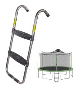Escalera de trampolín de 2 pasos, escalones para trampolín
