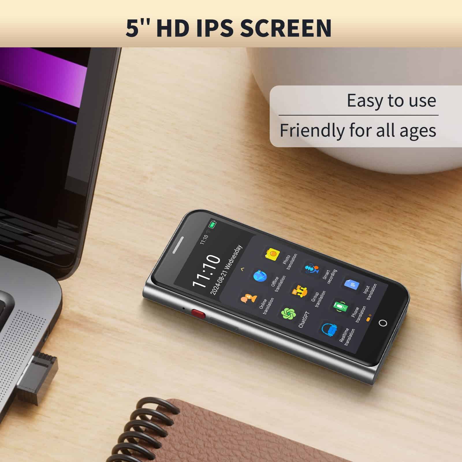 Dispositivo Traductor de Idiomas sin conexión, VORMOR - Imagen 7