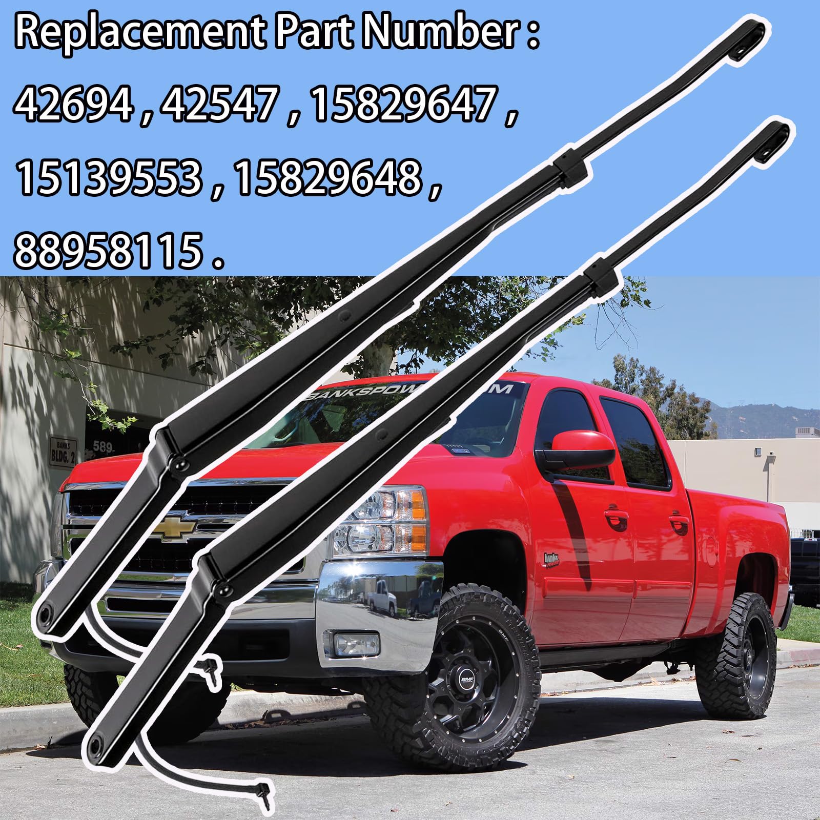 Conjunto de 2 Brazos de Limpiaparabrisas Delanteros - Imagen 4