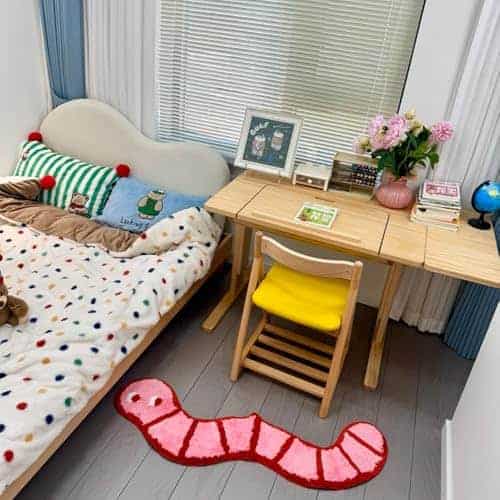 Tapete de dormitorio de peluche en forma de serpiente para - Imagen 9