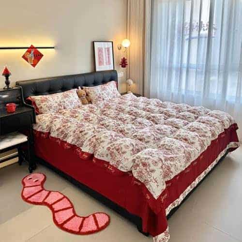 Tapete de dormitorio de peluche en forma de serpiente para - Imagen 8