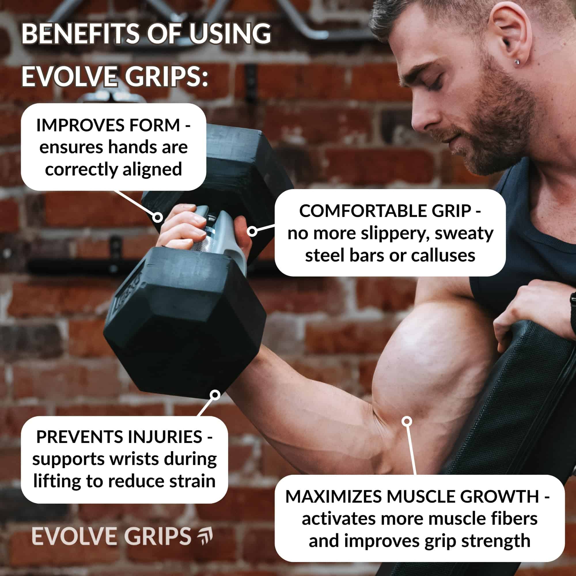 Agarres Evolve - Agarres Gruesos Ergonómicos | Tamaño: - Imagen 3