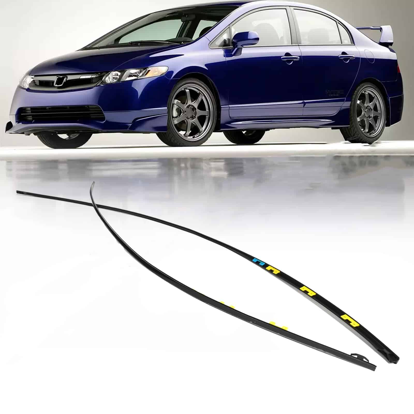 Moldura lateral de goteo skkyoro para Honda Civic 2006-2011