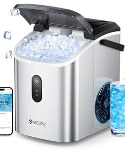 Máquina para hacer hielo ecozy Nugget, Portátil Inteligente