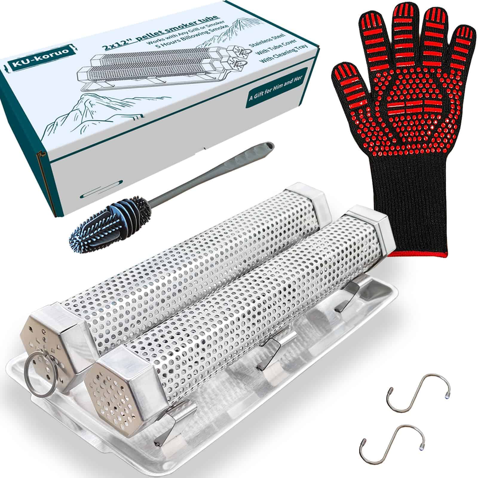 KU-koruo 2 Pzs 12 Pulgadas Tubo de Humo de Pellets para