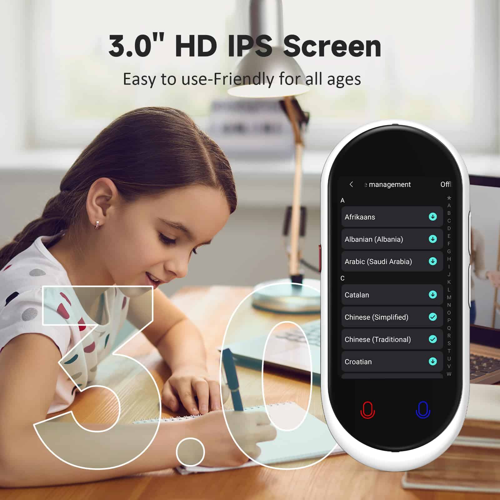 Dispositivo Traductor de Idiomas, Traductor -Blanco - Imagen 7